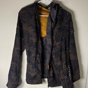 Gymshark Geometric Black and Yellow Jacket